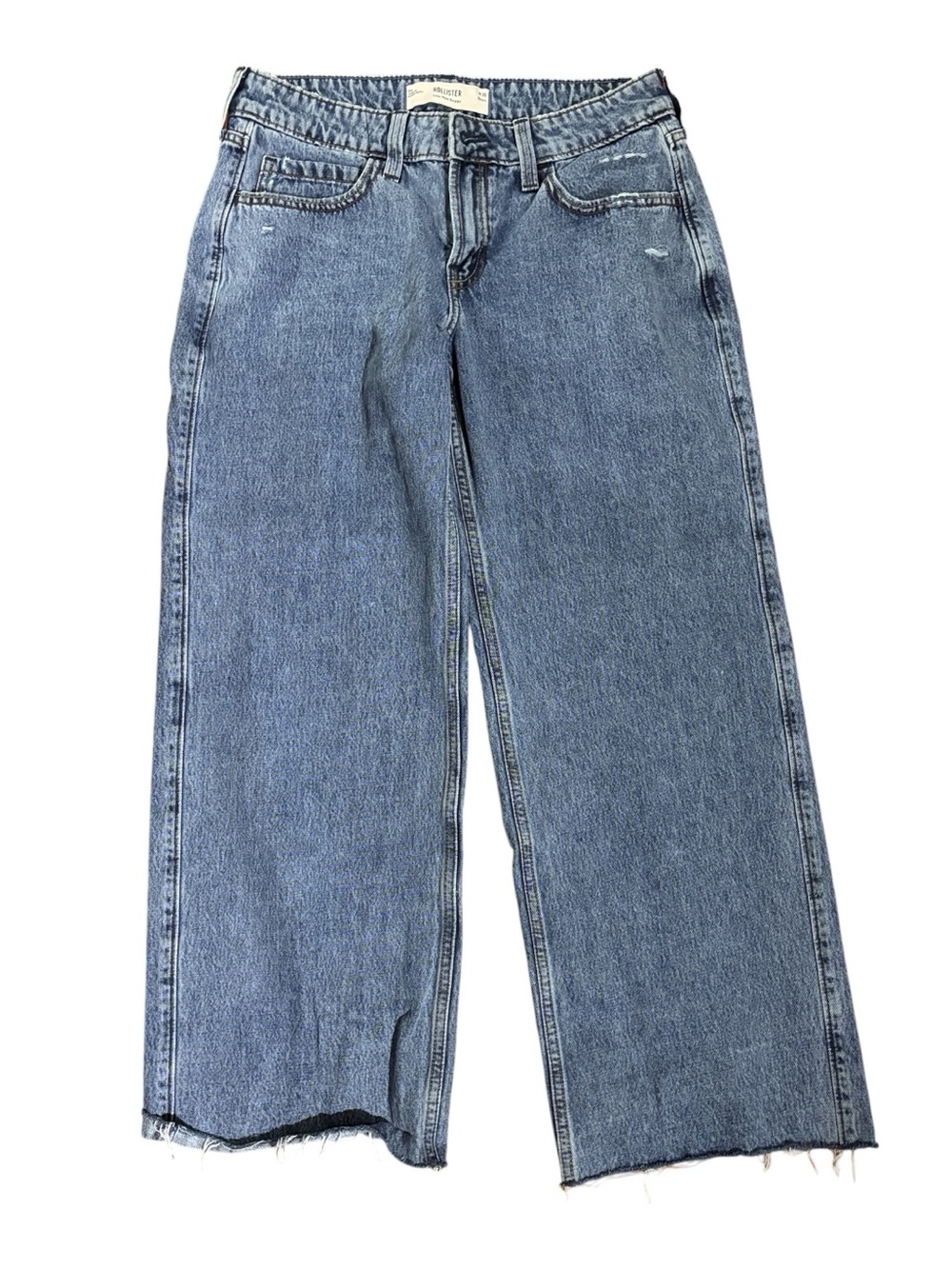 Hollister Co. low rise baggy blue women’s jeans size 28 Short #lowrise #baggy